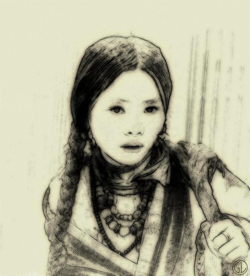 The little nomad girl Digital Art by Gun Legler