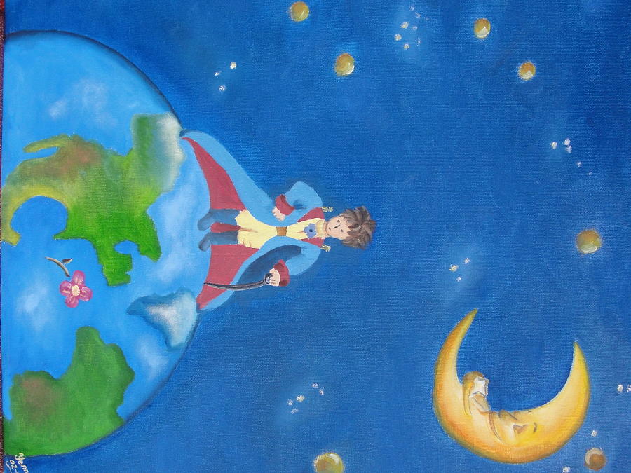 The Little Prince Painting - The little Prince by Yenni Castillo