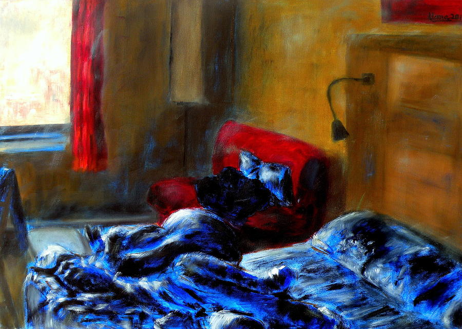 The lived in room Painting by Uma Krishnamoorthy