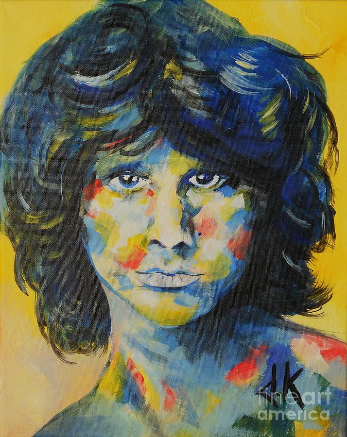 Jim Morrison Painting - The Lizard King by David Keenan