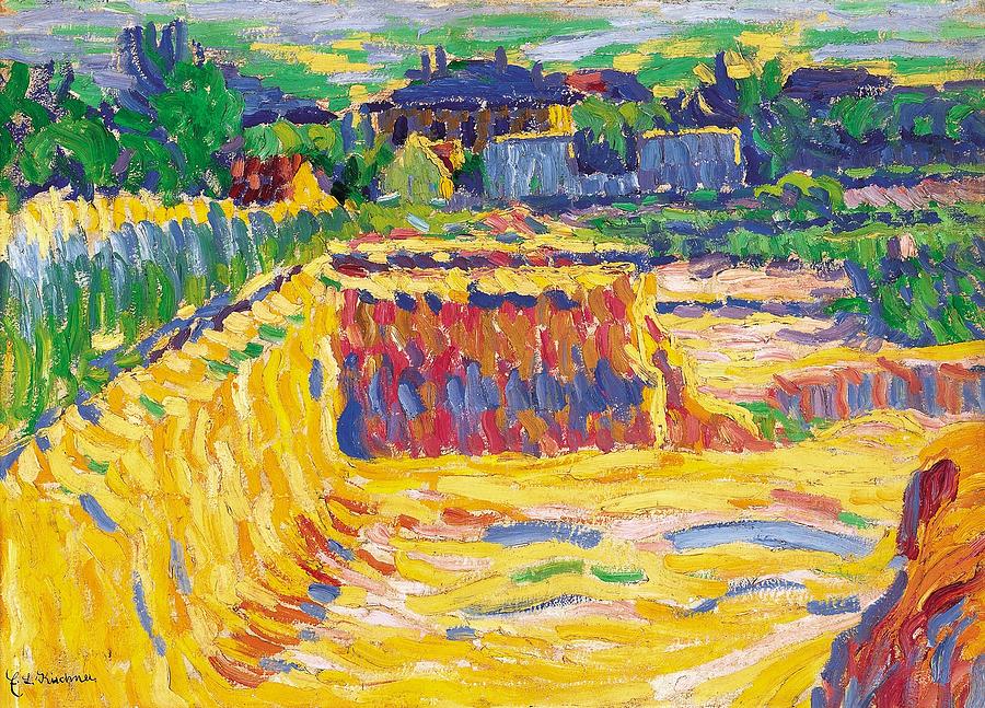 Ernst Ludwig Kirchner Painting - The Loam Pit by Ernst Ludwig Kirchner