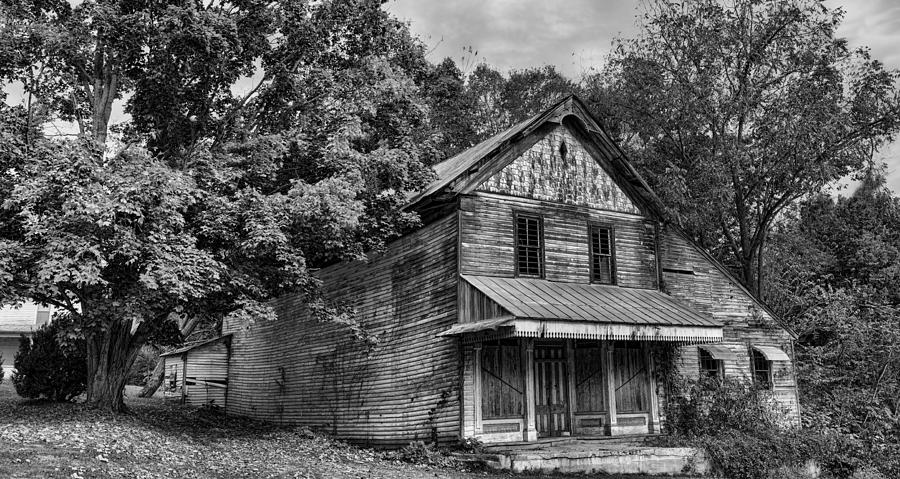 Fall Photograph - The Local Haunted House by Heather Applegate