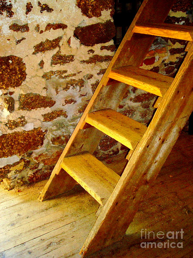 The Loft Steps Photograph by Sharon Woerner