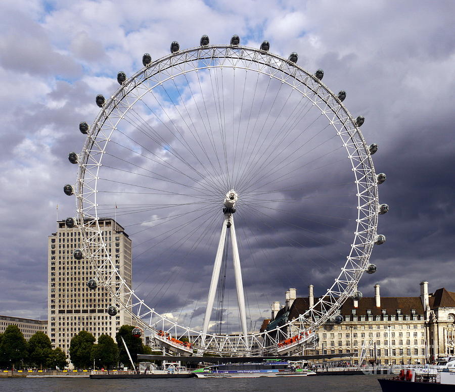 London Eye Photograph - The London Eye by John Chatterley