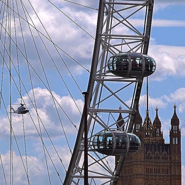 London Photograph - The London Eye. 
this Helicopter Was by Neil Andrews