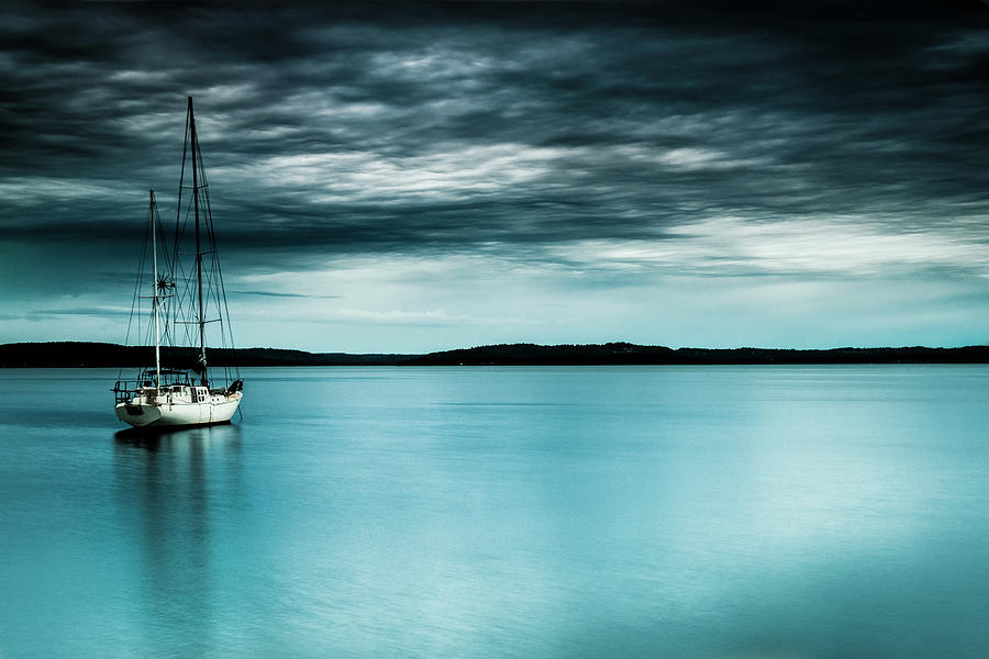The Lone Boat Photograph by Ryan Manuel The Lone Boat Photograph by Ryan Manuel