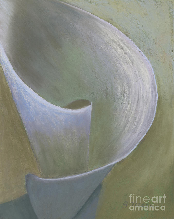 The Lone Lily Pastel by Ginny Neece