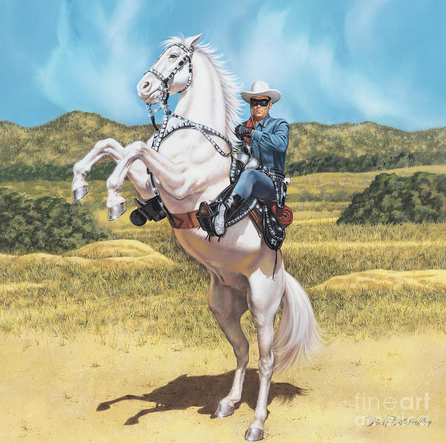 Celebrity Painting - The Lone Ranger by Dick Bobnick