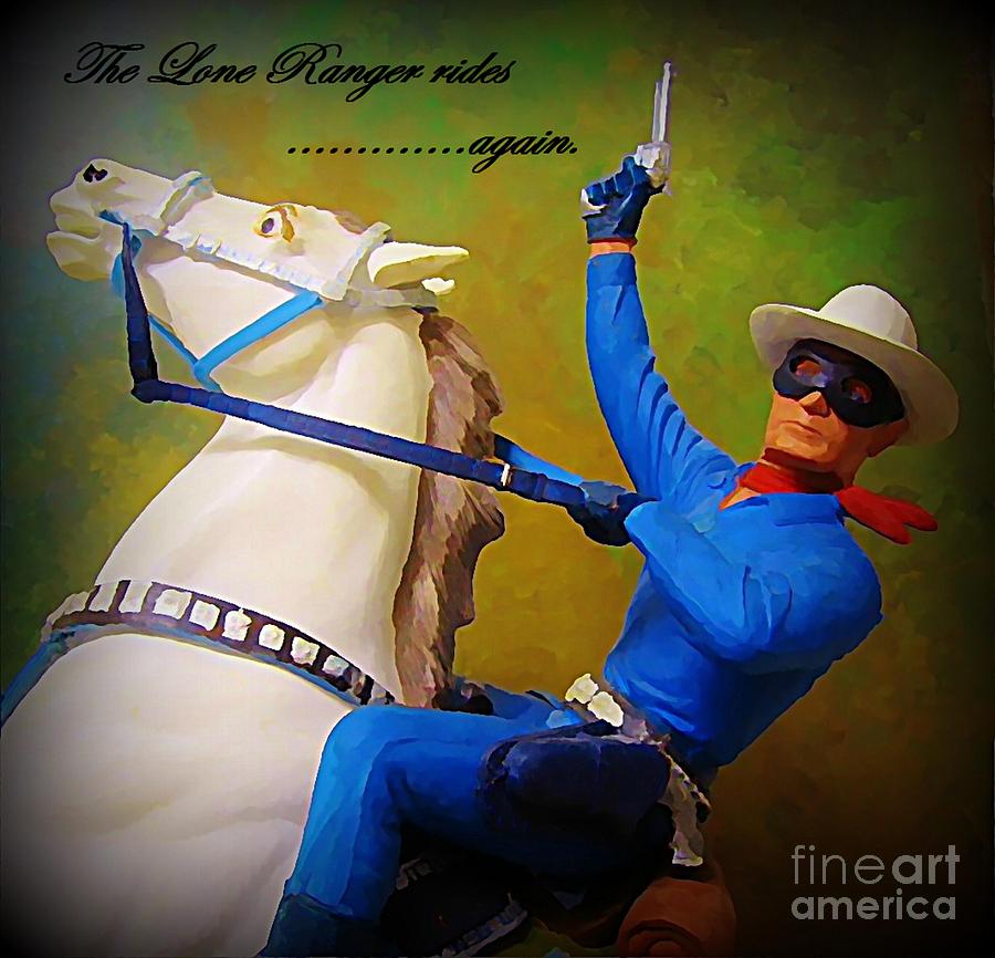 Movie Poster Painting - The Lone Ranger Rides Again by John Malone