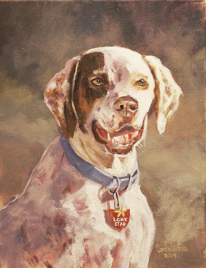 The Lone Star Dog Painting by J P Childress