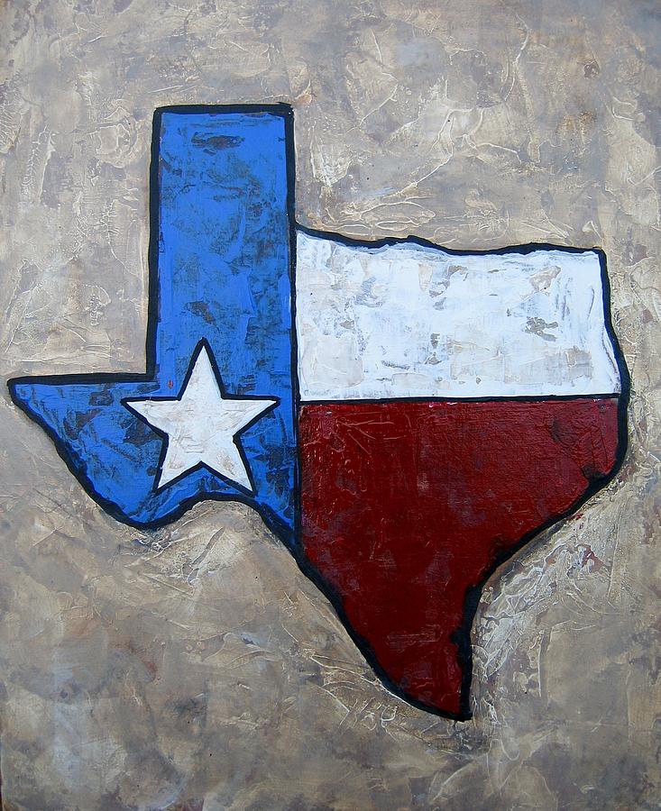 Houston Painting - The Lone Star State by Suzanne Theis