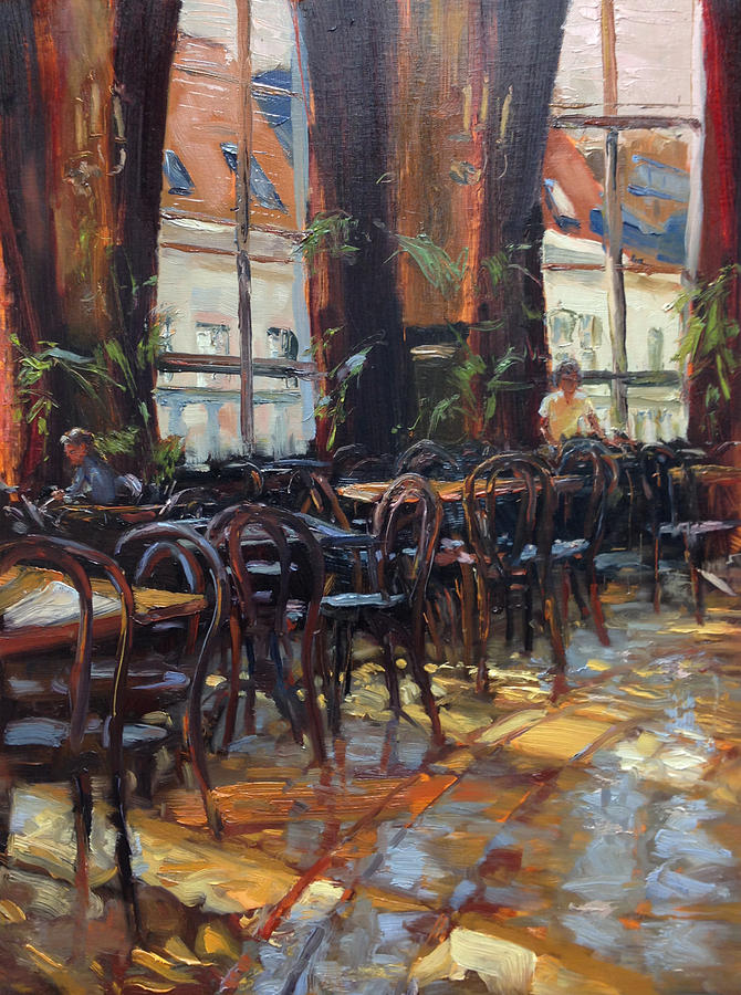 The Lonely Cafe Painting by James Swanson