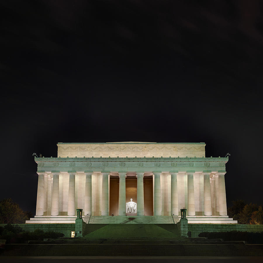 The Lonely Tourist at Lincoln Memorial Photograph by Metro DC Photography