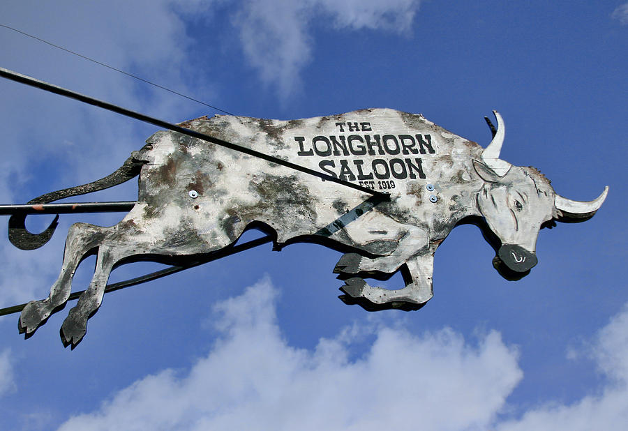 The Longhorn Saloon Photograph by David and Carol Kelly