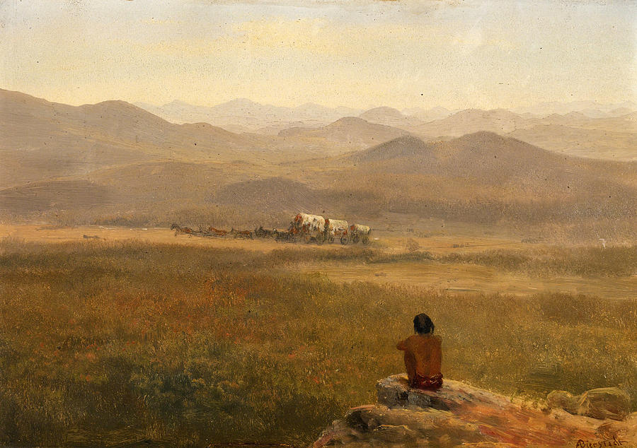 Albert Bierstadt  Painting - The Lookout by Albert Bierstadt