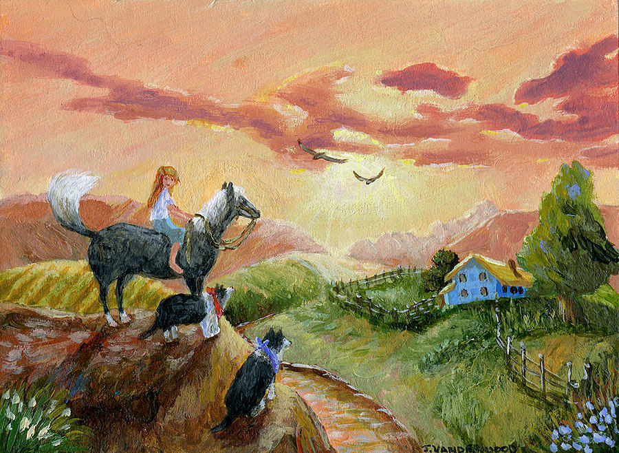 The Lookout Painting by Jacquelin L Vanderwood Westerman