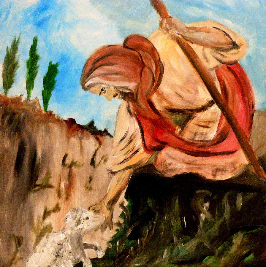 The Lord is my Shepherd Painting by Amanda Dinan