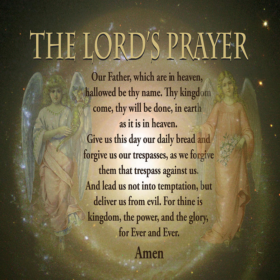 The Lords Prayer Digital Art by Amelia Carrie