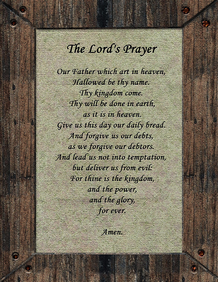The Lords Prayer Photograph by Tikvahs Hope