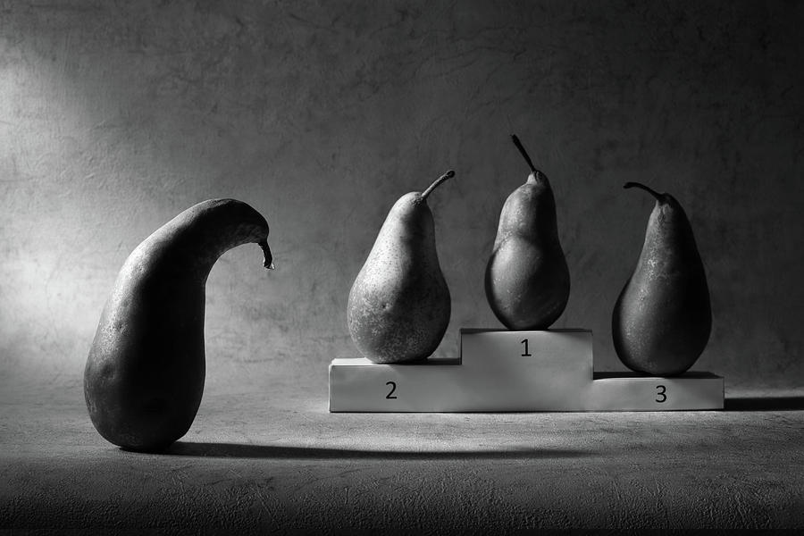 Pear Photograph - The Loser by Victoria Ivanova