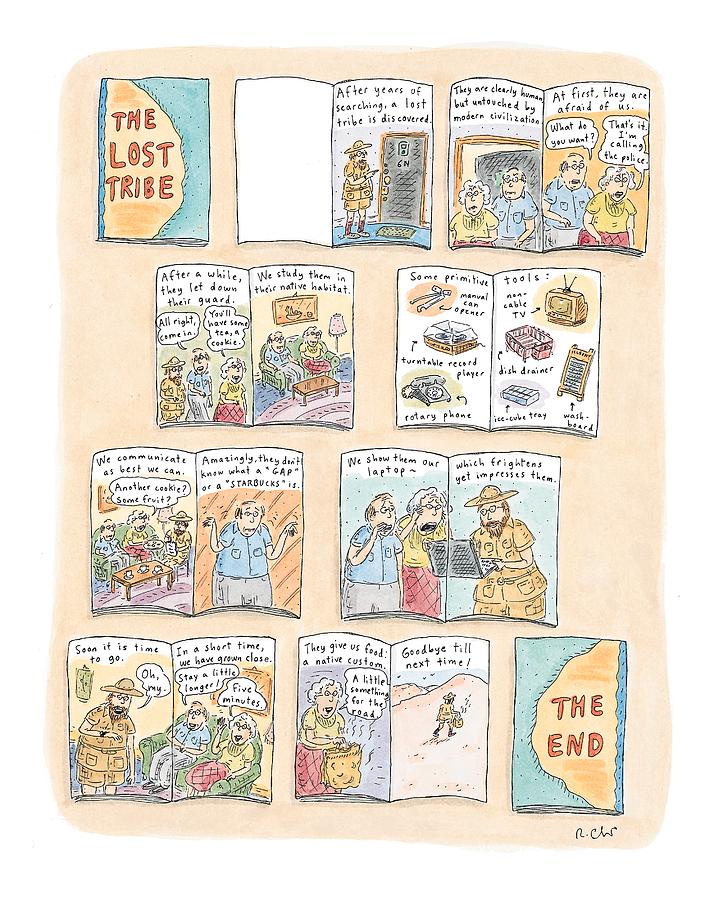 the Lost Tribe Drawing by Roz Chast the Lost Tribe Drawing by Roz Chast