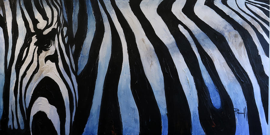 The Lost Zebra Painting by Sean Parnell