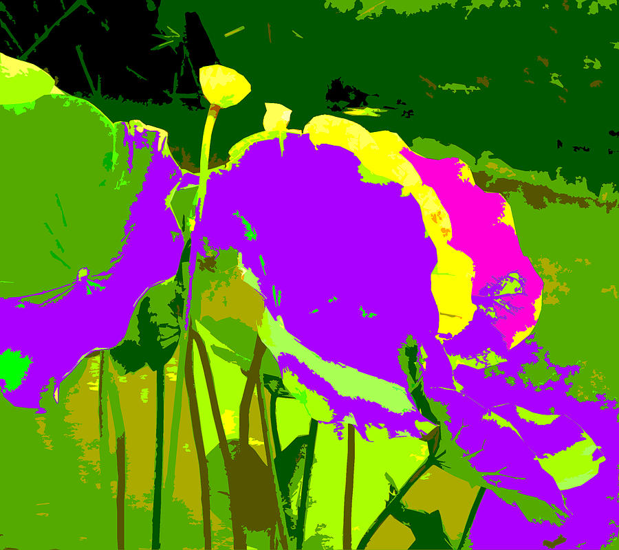 The Lotus Abstraction Digital Art by John Lautermilch