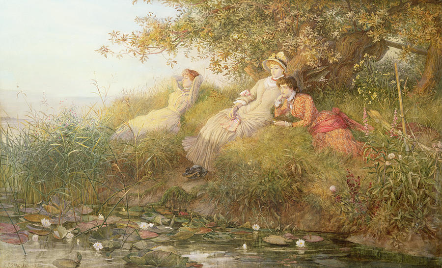 The Lotus Eaters, 1893 Painting by Charles J Staniland | Fine Art America