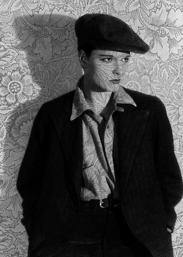 Lace Digital Art - The Louise Brooks Tattoo by Sarah Vernon Lace Digital Art - The Louise Brooks Tattoo by Sarah Vernon