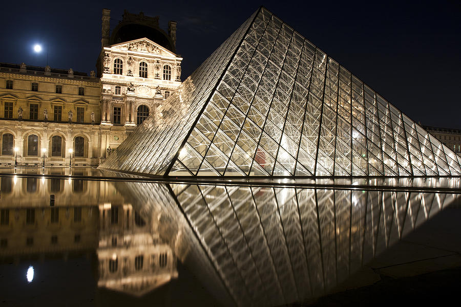 The Louvre at Night Photograph by Nathan Rupert