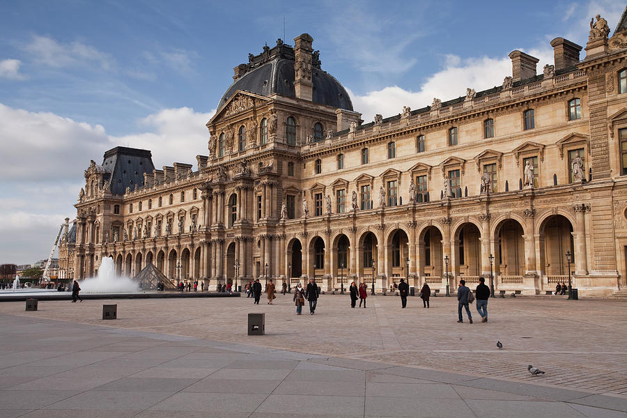 The Louvre Museum In Central Paris Photograph by Julian Elliott Photography