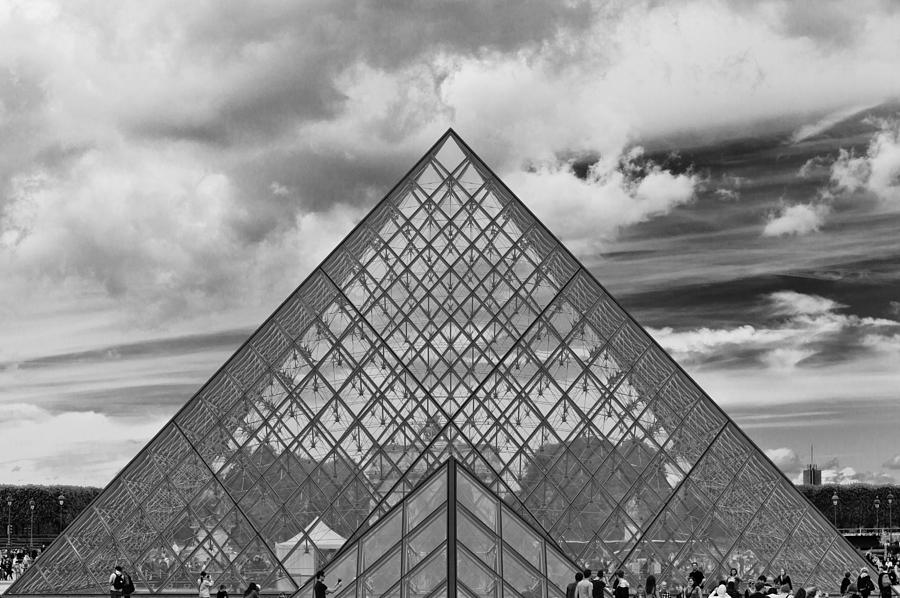 The Louvre Pyramid Photograph by Maj Seda