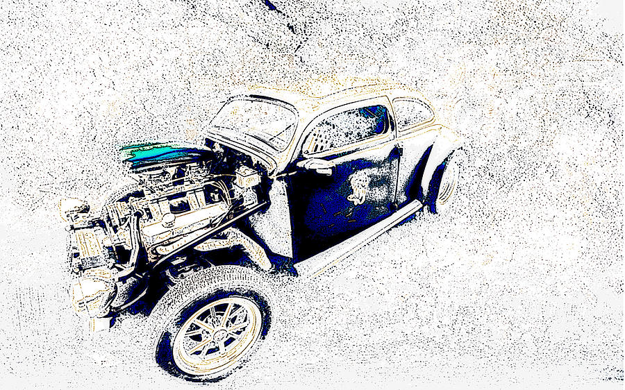 Car Photograph - The Love Bug by VRL Arts