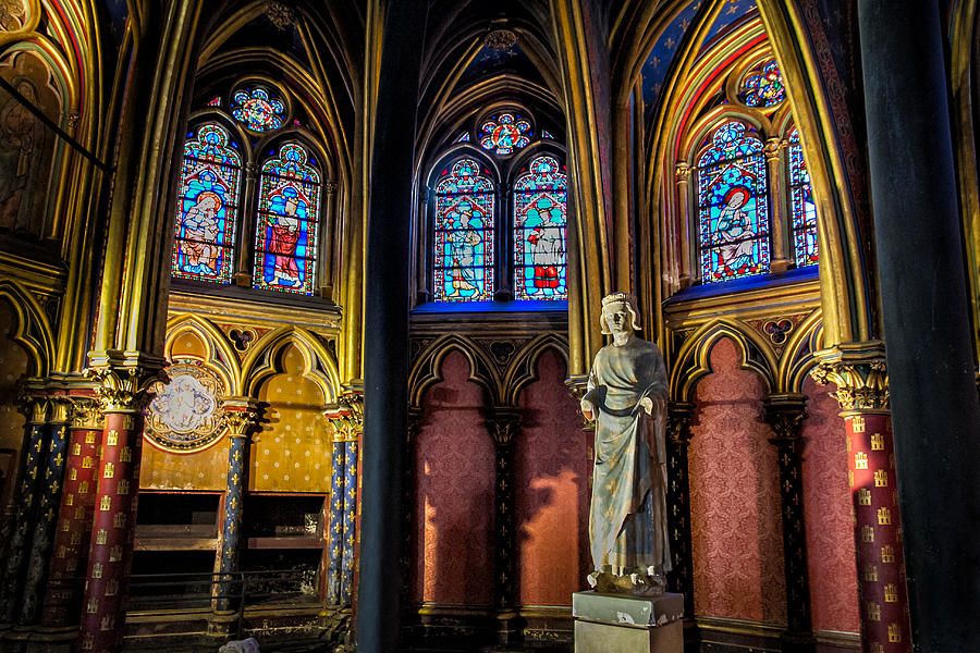 Paris Photograph - The Lower Chapel of Sainte-Chapelle by Tim Stanley