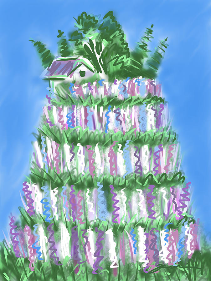 The Lupine Cake Painting by Jean Pacheco Ravinski