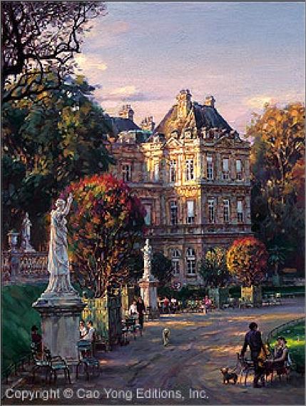 The Luxembourg Garden I Mediciss Palace Painting by Cao Yong The Luxembourg Garden I Mediciss Palace Painting by Cao Yong