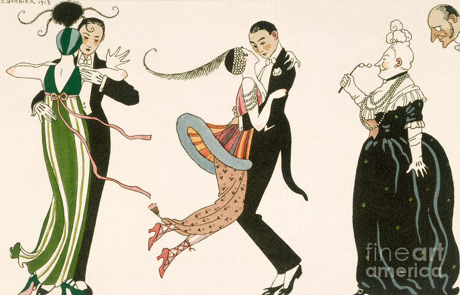 The Madness of the Day Painting by Georges Barbier