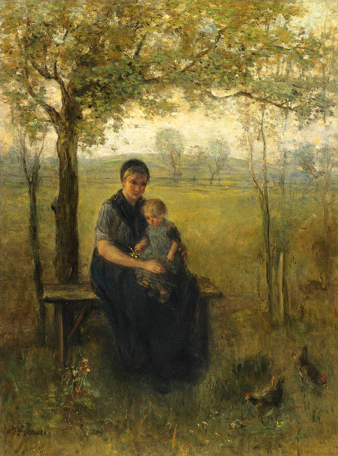 The Madonna of Drenthe Painting by Jozef Israels