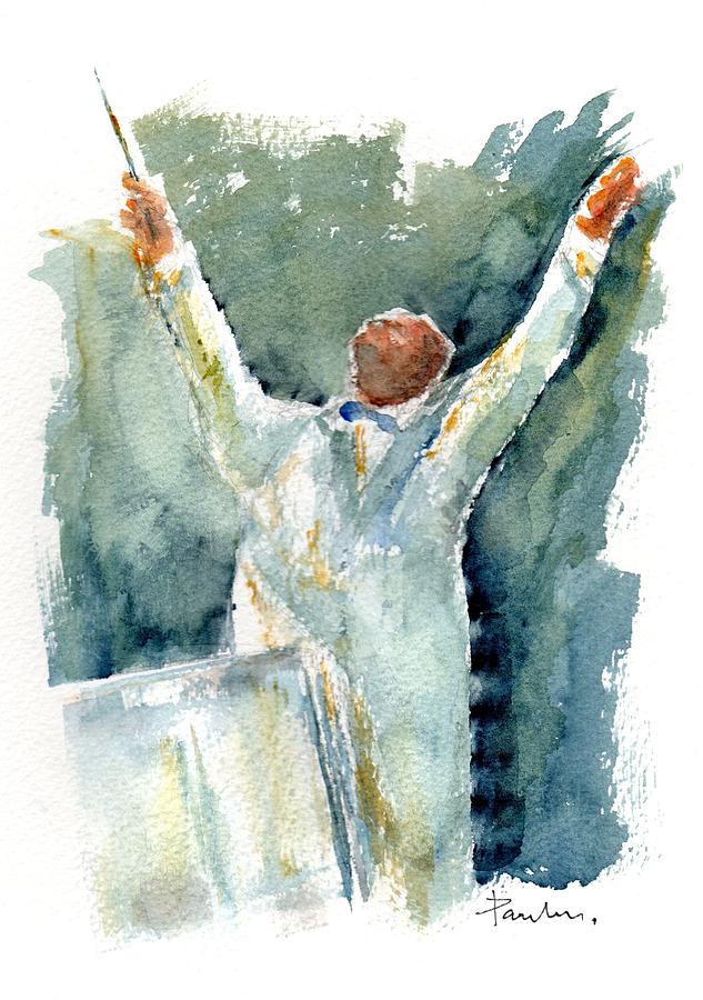 Music Painting - The Maestro by Paul K Taylor