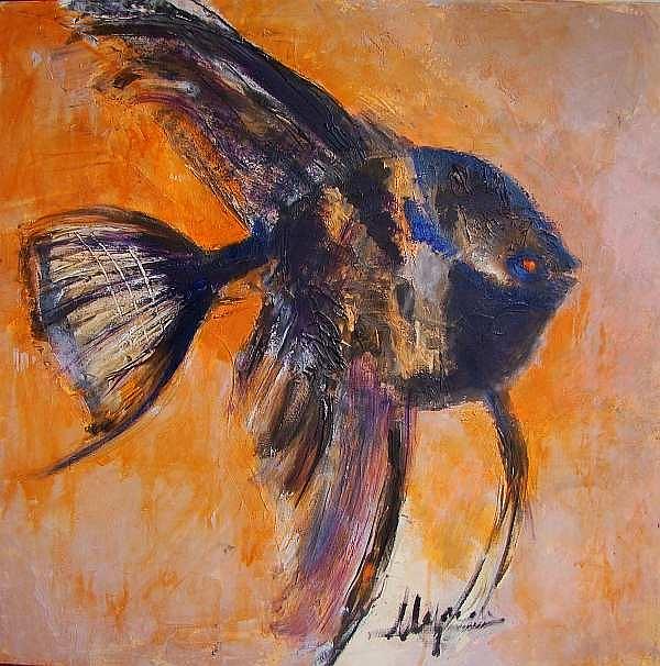 Magic Painting - The magic fish  by Cornelia Margan