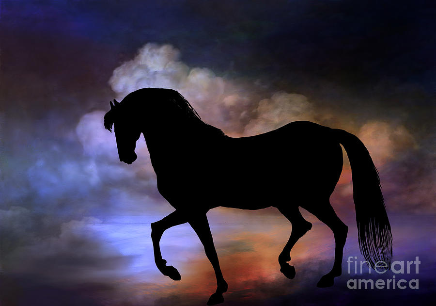 The magic horse..... Painting by Andrzej Szczerski