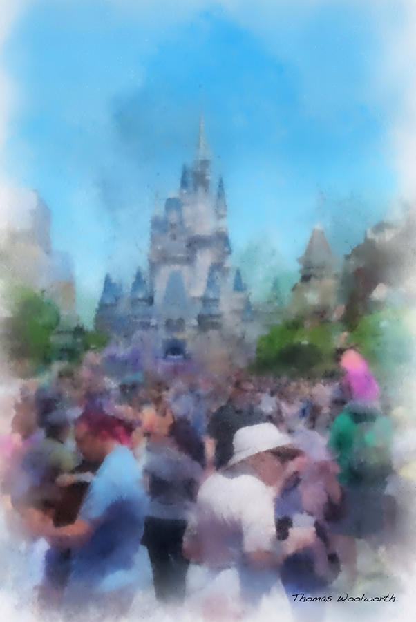 Castle Photograph - The Magic Kingdom Castle WDW 01 Photo Art by Thomas Woolworth