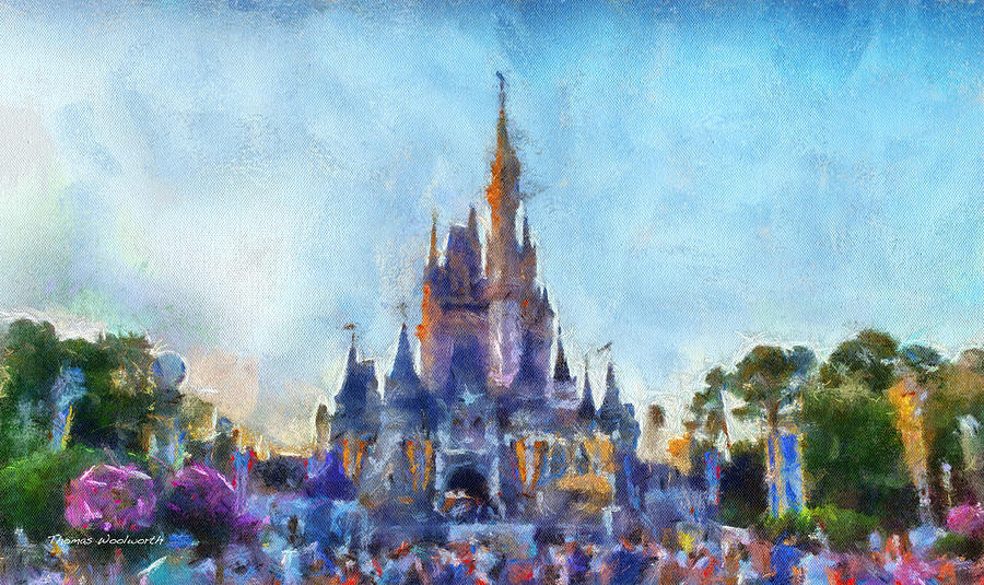 Castle Photograph - The Magic Kingdom Castle WDW 06 Photo Art by Thomas Woolworth