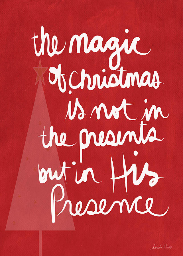 The Magic Of Christmas- Greeting Card Mixed Media