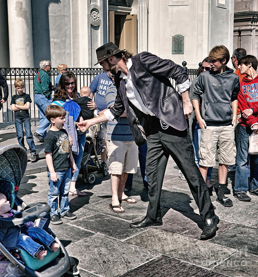 The Magician in Jackson Square New Orleans Photograph by Kathleen K Parker