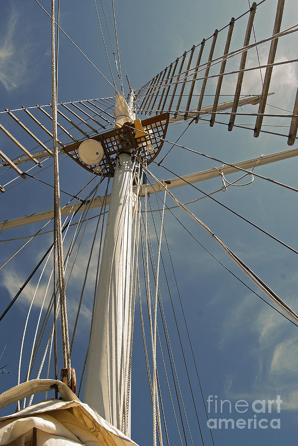 The Mainmast Of The Amazing Grace Photograph by Jani Freimann