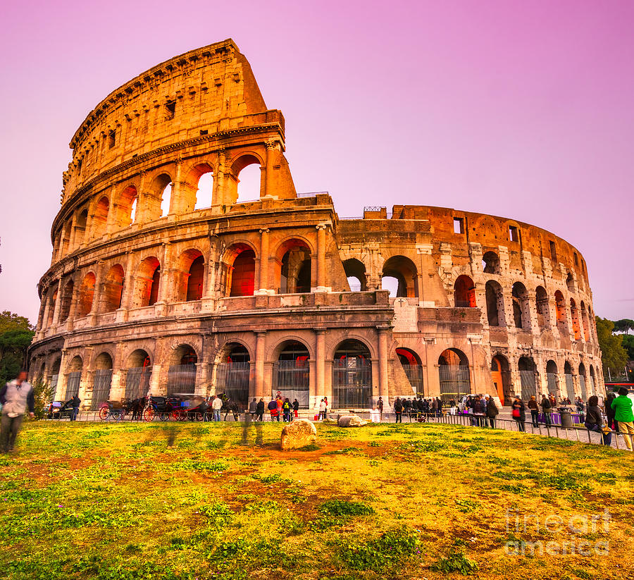 The Majestic Coliseum - Rome - Italy Photograph by Luciano Mortula