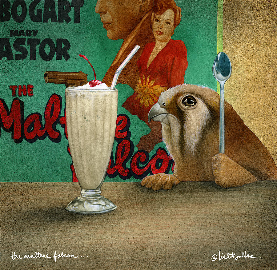 The Maltese Falcon... Painting by Will Bullas