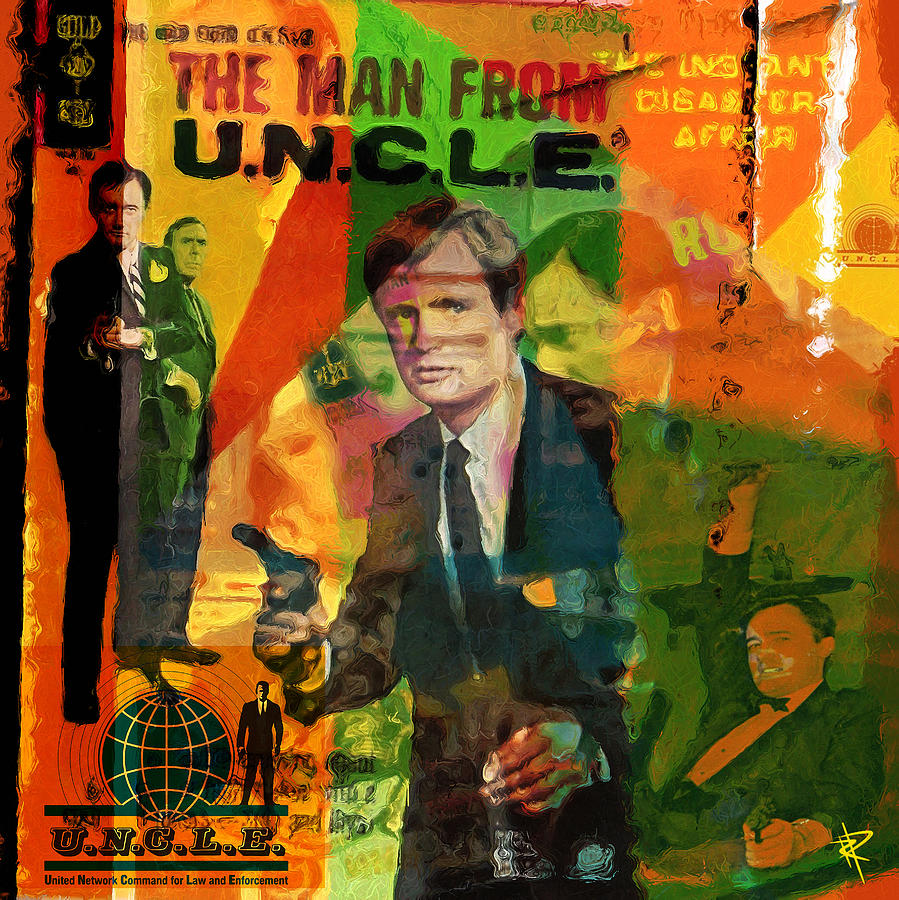 James Bond Mixed Media - The Man from UNCLE by Russell Pierce