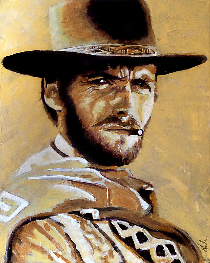 The Man with No Name Painting by Steve Gamba